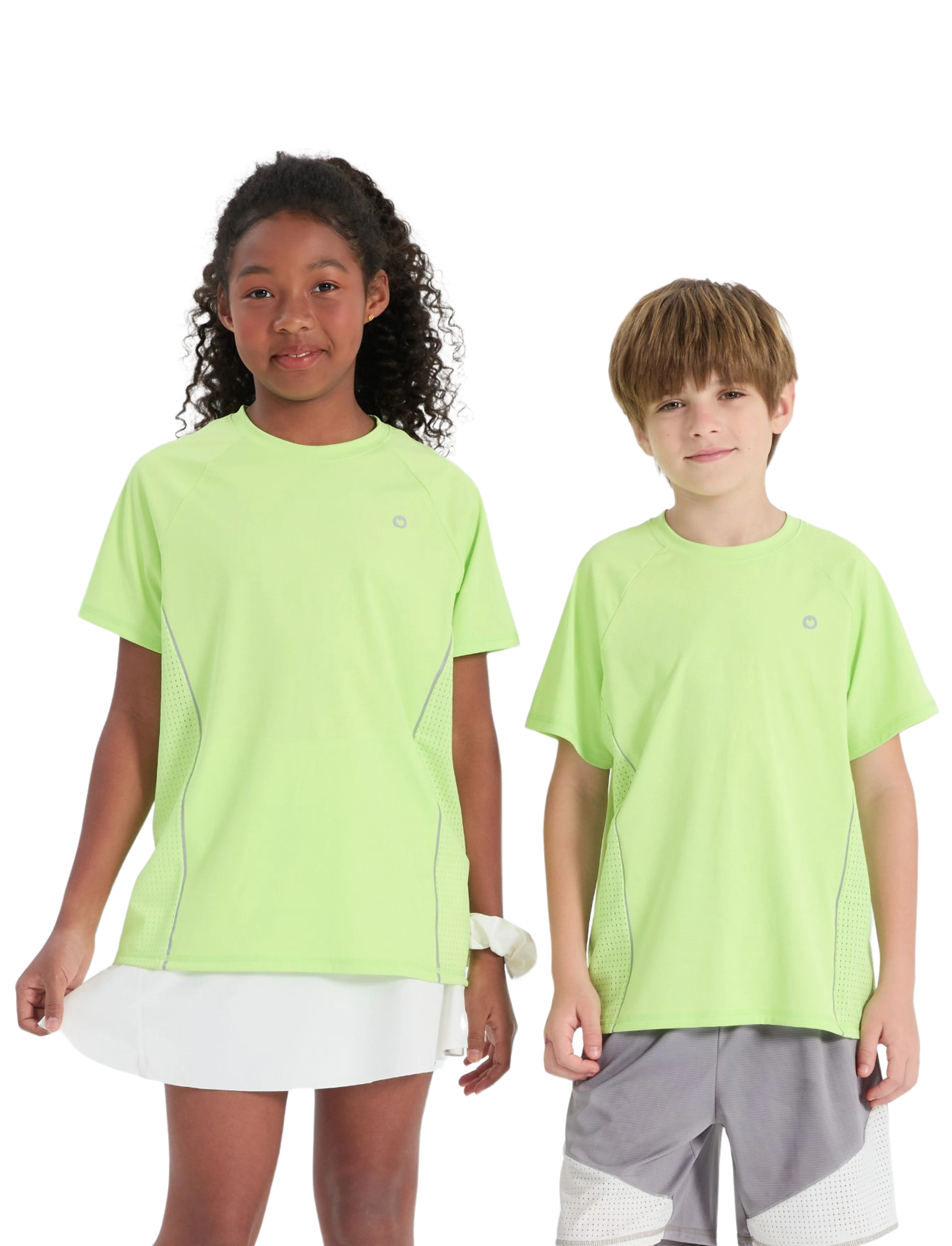 Kids Boy/Girl Athletic Quick-Dry & Instant-Cooling UPF 100+ Rash Guard T-Shirt 