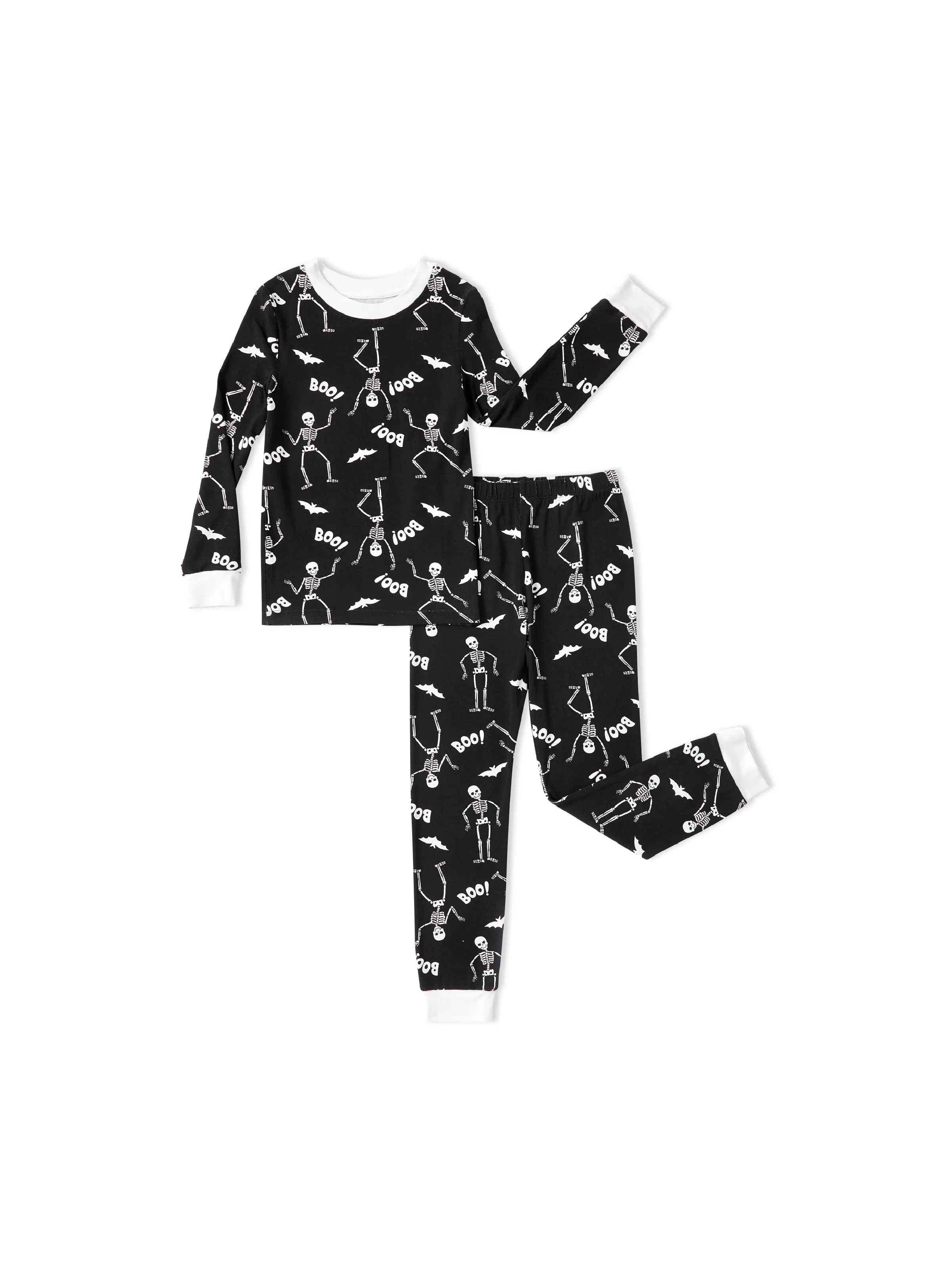 Toddle / Kids 2-Piece Bamboo Snug Fit Pajama Set With Playful Print