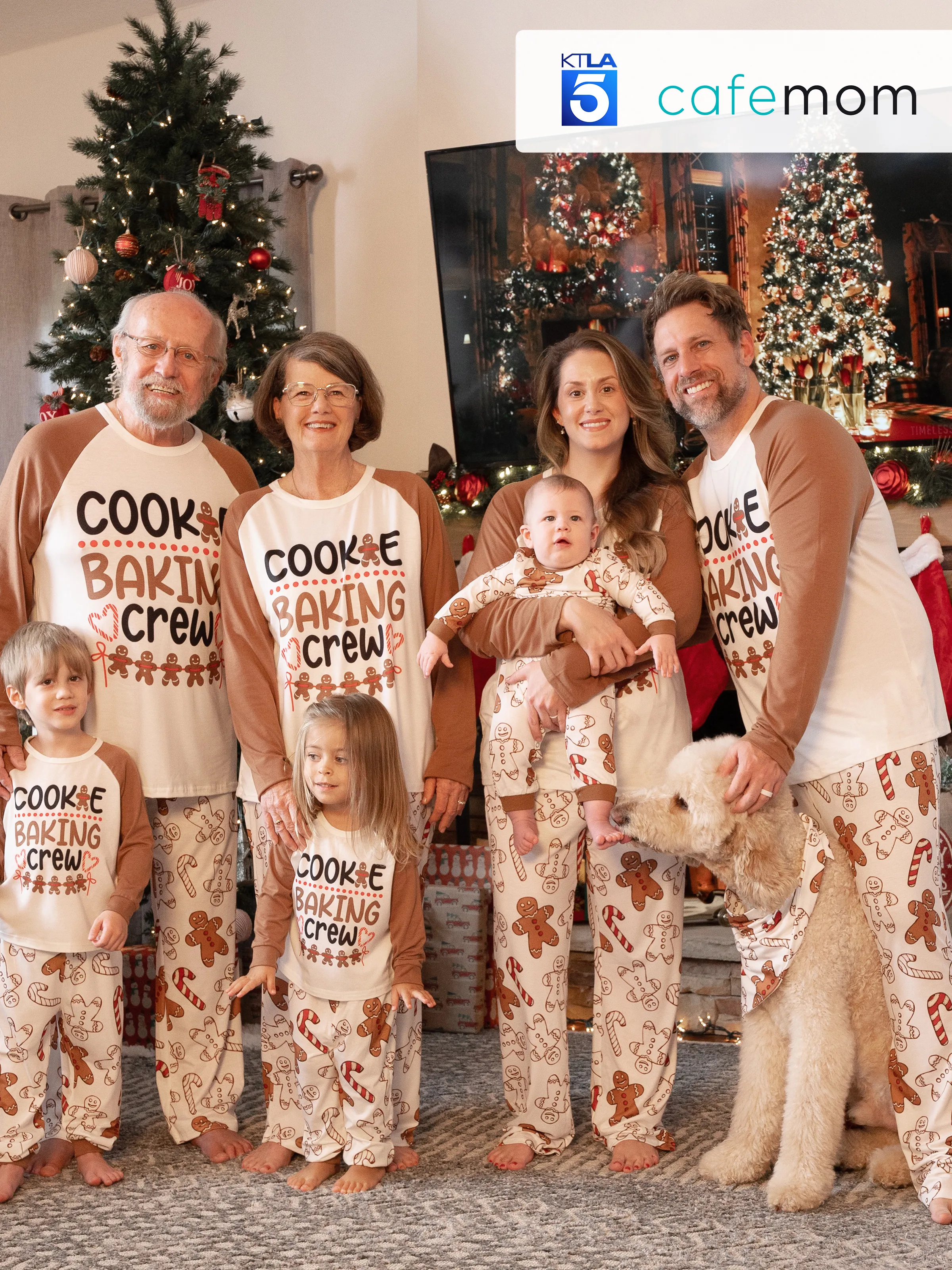 Natale Look per tutta la famiglia Manica lunga Coordinati per tutta la famiglia Pigiami (Flame Resistant)