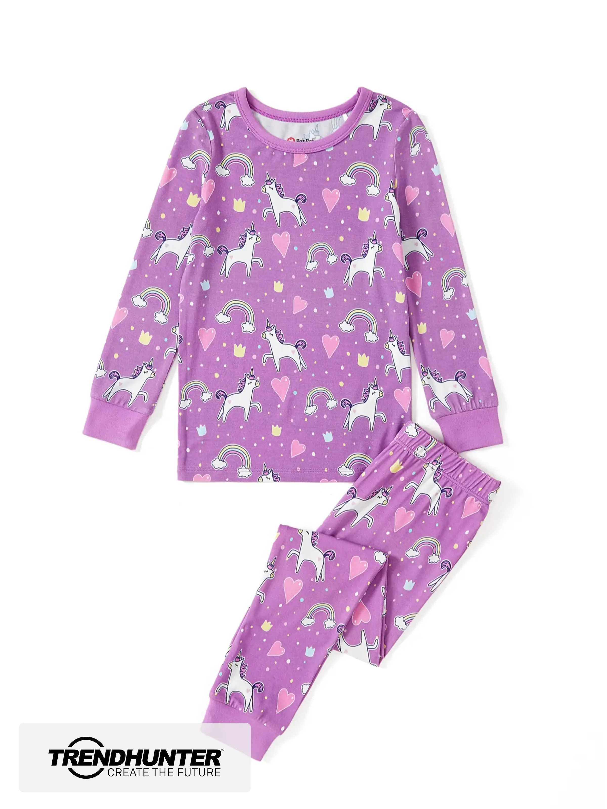 Baby/Toddler Bamboo Pajamas Set with Childlike Animal Print (2-Piece, Snug-Fitting)