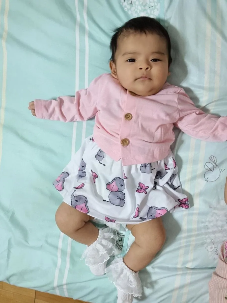 Cardigan Rose Pâle Bébé Fille – Taille 6-9 Mois, Occasion En Très Bon état, Marque Primark