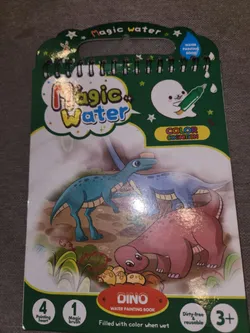 pintura de agua mágica niños pintan con agua libro de actividades  reutilizable sin desorden (niña de belleza de dinosaurio unicornio) Sólo  6,49 € PatPat FR Móviles