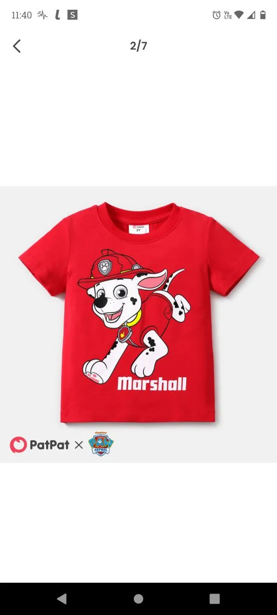 Ensemble Pyjama - Pat Patrouille - Garçon - T-shirt Manches Longues