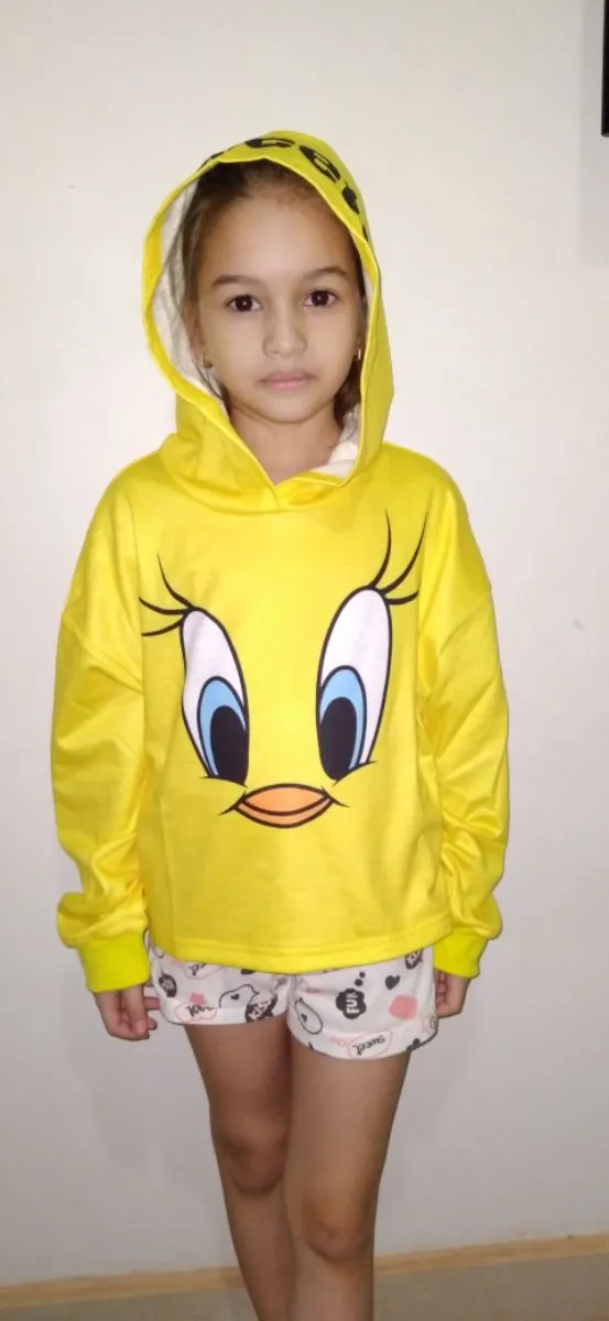 T-shirt Rayé Looney Tunes - Jaune clair - Garçon - 0.00