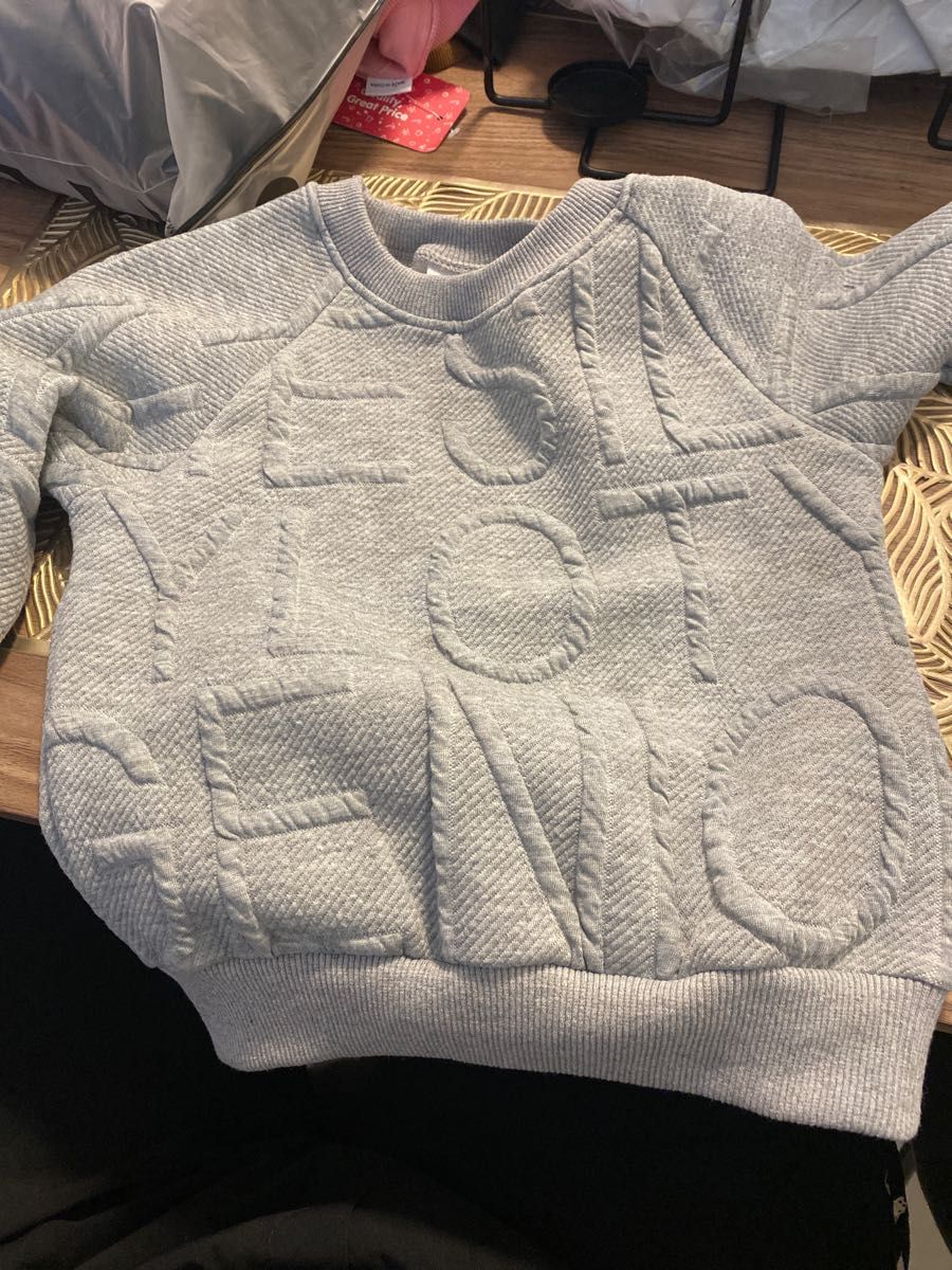 Smurfs Toddler Girl/Boy Letter Print Colorblock Hooded Sweatshirt