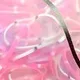 500-piece Pretty Disposable Hair Ropes for Girls Light Pink