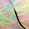 500-piece Pretty Disposable Hair Ropes for Girls Green