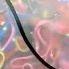 500-piece Pretty Disposable Hair Ropes for Girls Navy