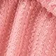 2pcs Baby Girl 100% Cotton Solid Ribbed Long-sleeve Bowknot Ruffle Jumpsuit and Headband Set  Pink