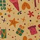 2-pack Happy Birthday Wrapping Paper Thick Kraft Brown Gift Wrapping Paper Flower Snack Wrapping Paper Color block