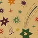 2-pack Happy Birthday Wrapping Paper Thick Kraft Brown Gift Wrapping Paper Flower Snack Wrapping Paper Multi-color