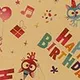 2-pack Happy Birthday Wrapping Paper Thick Kraft Brown Gift Wrapping Paper Flower Snack Wrapping Paper Color-D
