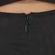 Mujeres panel de malla cremallera invisible levantador de glúteos control de barriga fajas busto abierto body (sin almohadilla en el pecho) Negro