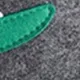cesto portabiancheria pieghevole simpatico cartone animato secchio portaoggetti in feltro spesso per organizzatore di giocattoli per vestiti sporchi Verde