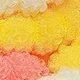 100er-Pack Multicolor-Haargummis aus hochelastischem Nylon für Mädchen gelb