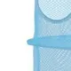 Faltbare hängende Aufbewahrung Mesh 4-Tier-Aufhängung Stofftier Spielzeug Aufbewahrung Hängematte Platzspartaschen Organizer blau