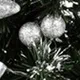 40cm/15.75inch LED Mini Christmas Tree Night Light Tabletop Decoration Xmas Decorative Light Silver