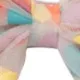grampo de cabelo de laço de malha de decoração de bolinhas para meninas Multicolorido