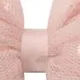 Polka Dots Decor Mesh Bow Hair Clip for Girls Light Pink