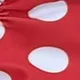 2pcs Kid Girl Polka Dots Print One Piece Swimsuit with Headband Red