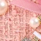 Blumendeko Perle tragbare Umhängetasche für Kleinkinder/Mädchen Hell rosa