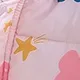 Mädchen-Jacke mit kindlichem Kapuzenpullover im Design mit Sternenmuster  rosa