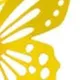 Packung mit 12 kreativen 3D-Aushöhlungs-Schmetterlings-Metallic-Aufklebern für die Wanddekoration gold
