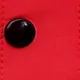 Casaco acolchoado com design básico de botão com capuz de cor sólida para menino/menina Vermelho