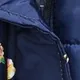  Toddler/Kid Girl Sweet Fleece-lining Hooded Jacket Dark Blue