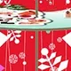 Christmas party multi-layer cake stand, party decoration dessert snack decoration cake stand Red